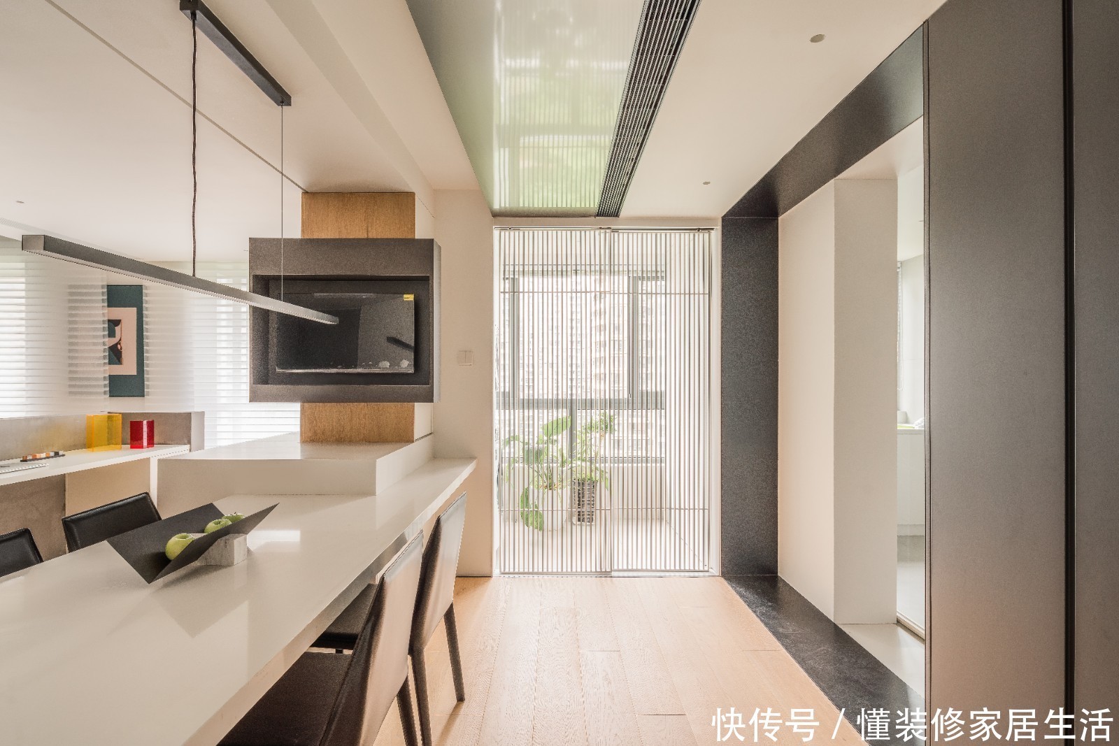  开放式|上海小姑娘的100㎡新家，全屋开放式布局，入户第一眼，就着迷了