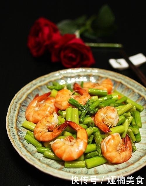  值得|芦笋炒虾，一道你值得拥有的清爽快手菜